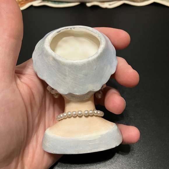 Vintage Mini Lady Head Vase - Picture 7 of 8